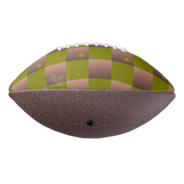 Geruit patroon in bruin en olijfgroen american football