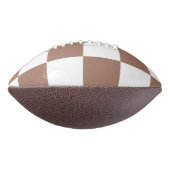 Geruit patroon in wit en Mocha Mousse American Football (Gedraaid 90)