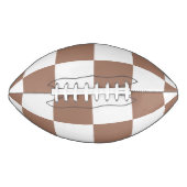 Geruit patroon in wit en Mocha Mousse American Football (Voorkant)