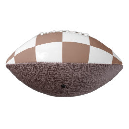 Geruit patroon in wit en Mocha Mousse American Football