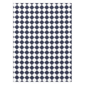 Geruit patroon Marine Blauw Wit Eettafel Tafelkleed (Voorkant)