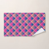Geruit patroon met zigzagkleuring bad handdoek (Handdoek)