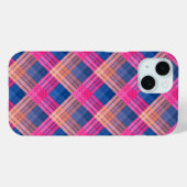 Geruit patroon met zigzagkleuring Case-Mate iPhone case (Achterkant (horizontaal))