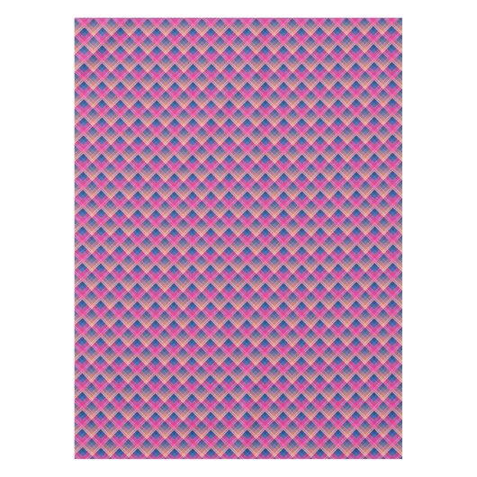 Geruit patroon met zigzagkleuring tafelkleed (Voorkant)