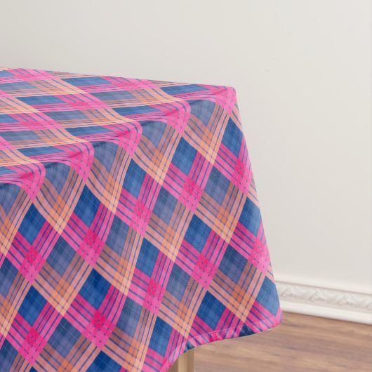 Geruit patroon met zigzagkleuring tafelkleed (Voorbeeld)