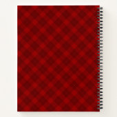 Geruit patroon notitieboek (Achterkant)