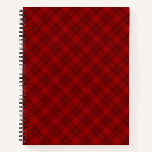 Geruit patroon notitieboek (Voorkant)