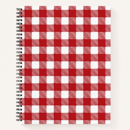 Geruit patroon notitieboek (Voorkant)