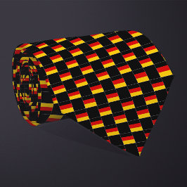 Geruit patroon van de Duitse vlag Stropdas