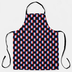 Geruit patroon van de Franse vlag Schort