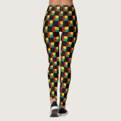 Geruit patroon van de Guinee-Bissause vlag Leggings (Achterkant)