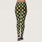 Geruit patroon van de Ivoriaanse vlag Leggings (Achterkant)