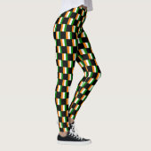 Geruit patroon van de Ivoriaanse vlag Leggings (Rechts)