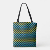 Geruit patroon van de Rwandese vlag Tote Bag (Achterkant)