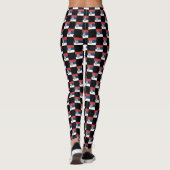 Geruit patroon van Servische vlag Leggings (Achterkant)