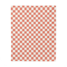 Geruit patroon van terracotta-crème