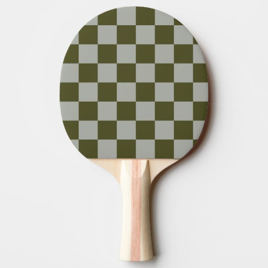 Geruit Ping Pong Bat Tafeltennisbatje (Achterkant)