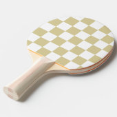 Geruit Ping Pong Bat Tafeltennisbatje (Voorkant Gekanteld)