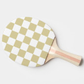 Geruit Ping Pong Bat Tafeltennisbatje (Zijkant)