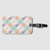 Geruit Plaid Easter Bagagelabel (Voorkant (horizontaal))