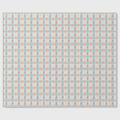 Geruit Plaid Easter Cadeaupapier (Vlak)