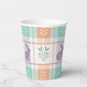 Geruit Plaid Easter Papieren Bekers (Rechts)