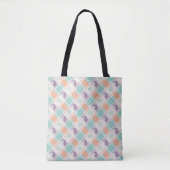 Geruit Plaid Easter Tote Bag (Voorkant)