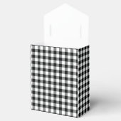 Geruit Plaid Zwart-wit Plaid Bedankdoosjes (Geopend)