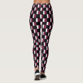 Geruit Qatar-vlagpatroon Leggings (Achterkant)