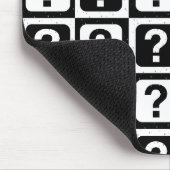 Geruit raadsel vraagteken Patroonontwerp Muismat (Hoek)