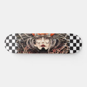 Geruit Retro Cool Girl Persoonlijk Skateboard (Horizontaal)