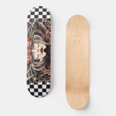Geruit Retro Cool Girl Persoonlijk Skateboard (Voorkant)