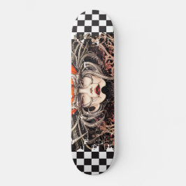 Geruit Retro Cool Girl Persoonlijk Skateboard