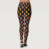 Geruit Roemenië Vlag Patroon Leggings (Achterkant)