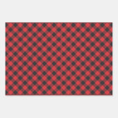 Geruit rood blauw groen Buffalo Plaid Inpakpapier Vel (Voorkant)