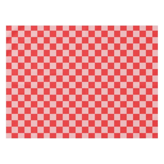 geruit rood en roze tafelkleed (Voorkant (Horizontaal))