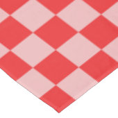 geruit rood en roze tafelkleed (Gekanteld)