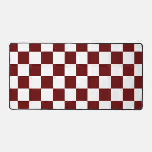 Geruit Rood en Wit Retro Bureaumat