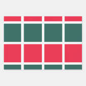 Geruit rood groen geruit inpakpapier vel (Voorkant)