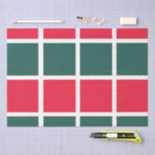 Geruit rood groen geruit tissuepapier (Craft)