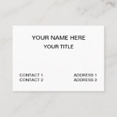 Geruit rood groen geruit visitekaartje (Achterkant)