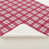 geruit rood sherpa deken (3/4)