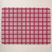 geruit rood sherpa deken (Voorkant (horizontaal))