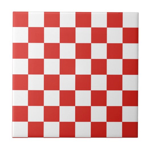 geruit rood wit tegeltje (Voorkant)