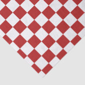 Geruit rood wit tissuepapier (Detail)