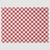 Geruit rood wit tissuepapier (Voorkant)