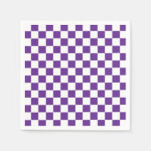 Geruit Royal Paarse en wit Servet (Voorkant)