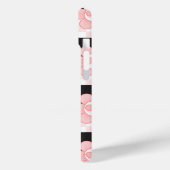 Geruit roze Daisy Case-Mate iPhone Case (Achterkant / Links)