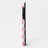 Geruit roze en wit Case-Mate iPhone case (Achterkant/links)