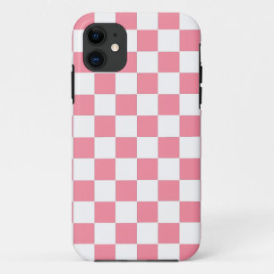 Geruit roze en wit Case-Mate iPhone case